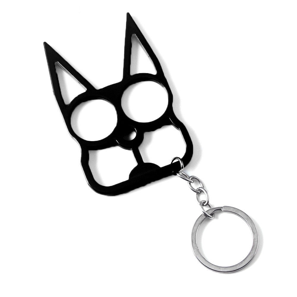 Cat Self Defense Keychain - Black - Cat Keychains