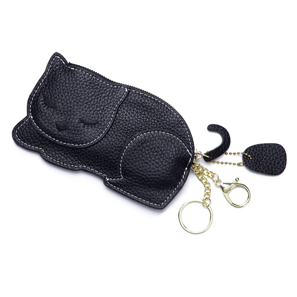 Cat Shaped Purse - Black - Cat purse
