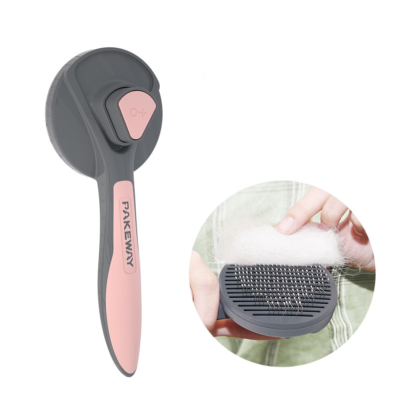 Cat Shedding Brush - Pink