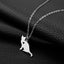 Cat Silhouette Necklace - Cat necklace