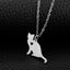 Cat Silhouette Necklace - Cat necklace