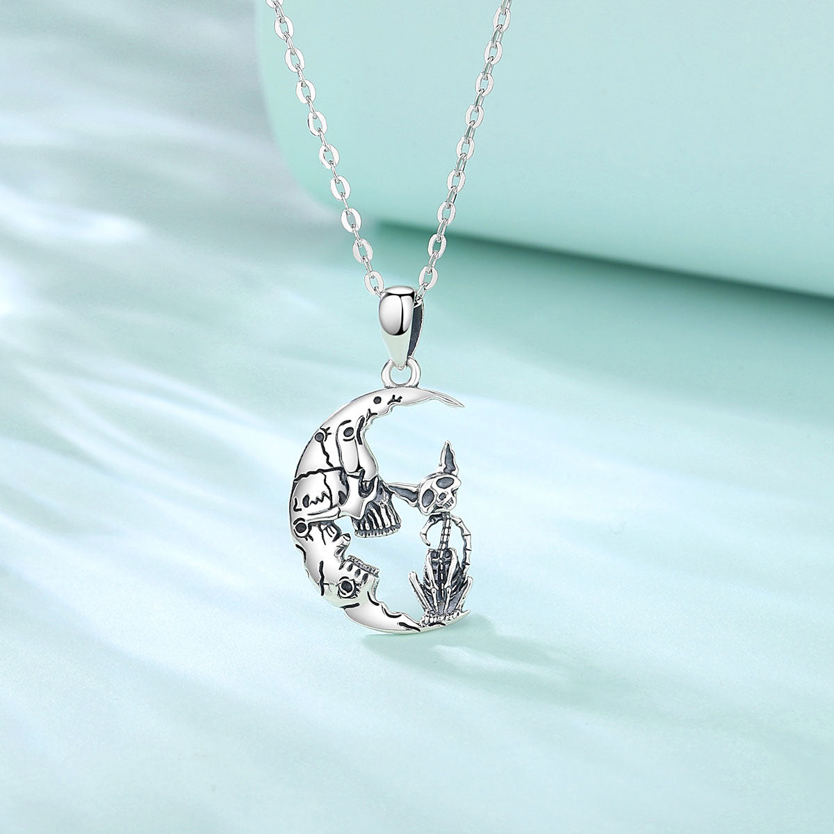 Cat Skeleton Necklace - Cat necklace