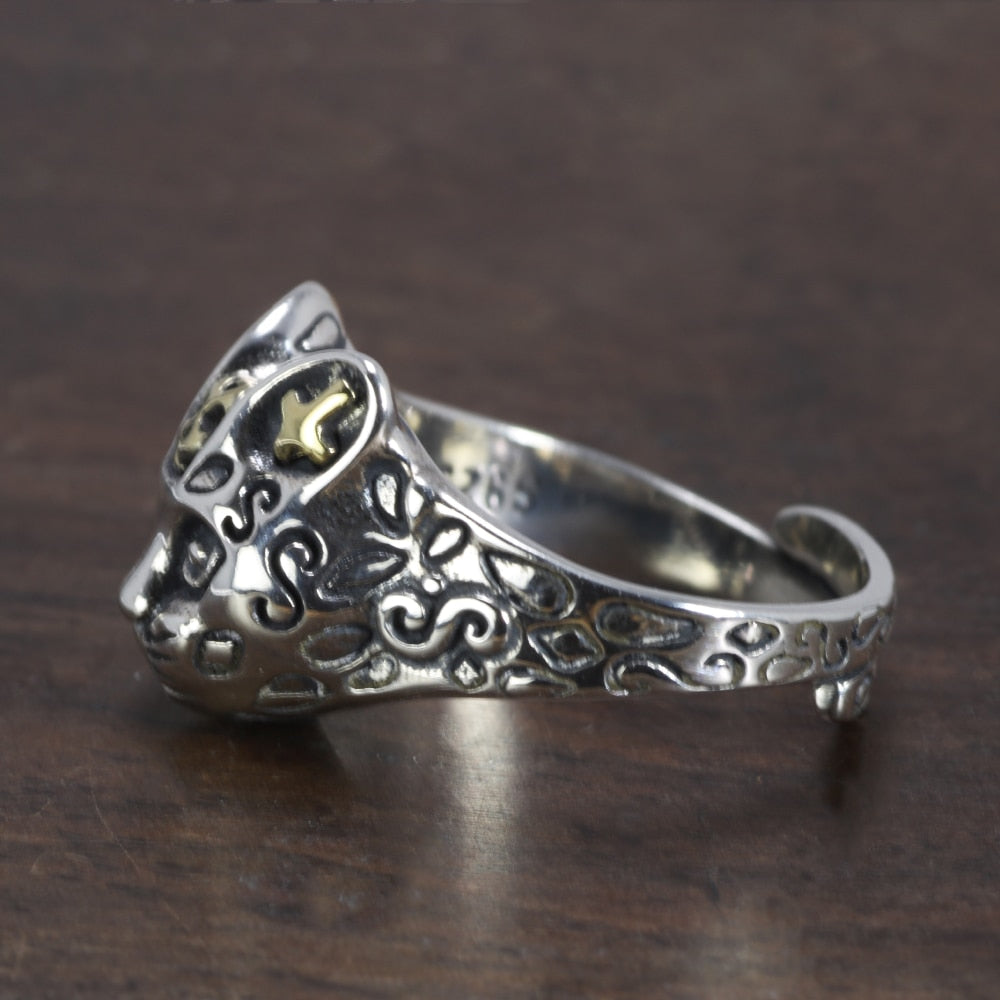 Cat Skull Ring - cat rings