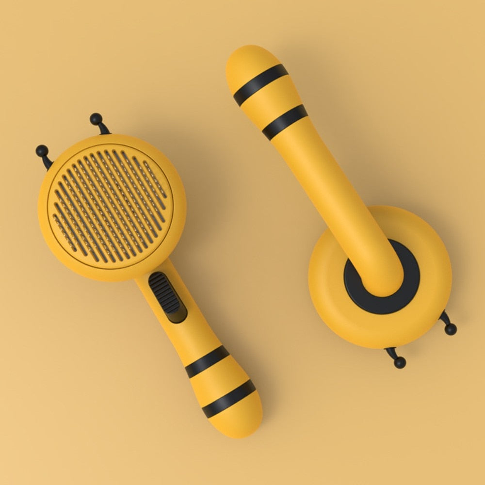 Cat Slicker Brush - Yellow