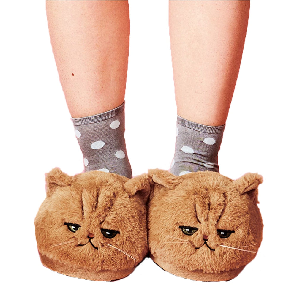 Cat Squishmallow Slippers - Cool / 4-6 - Cat slippers