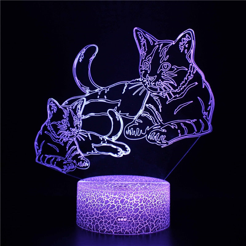 Cat Table Led Light - Lay / 7 Color no remote