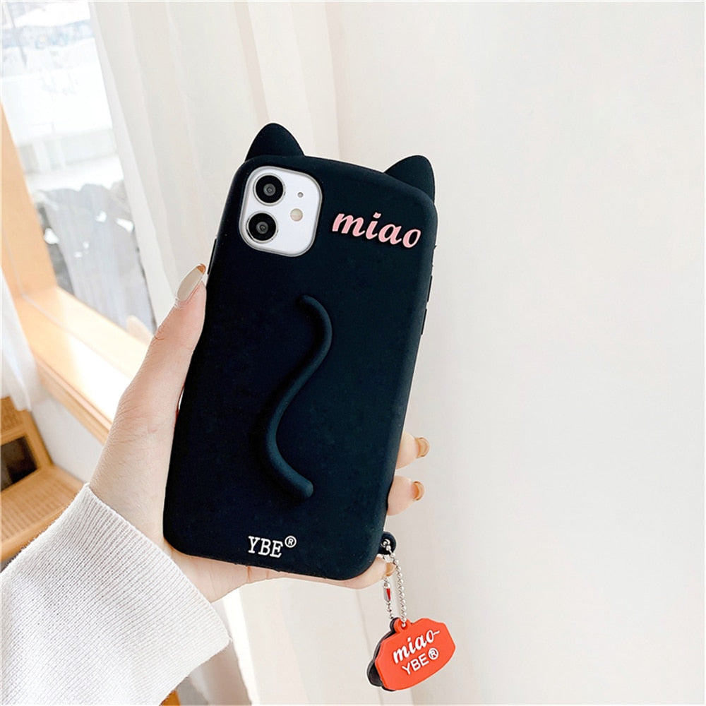 Cat Tail iPhone Case - for iphone 7 / Black - Cat Phone Case