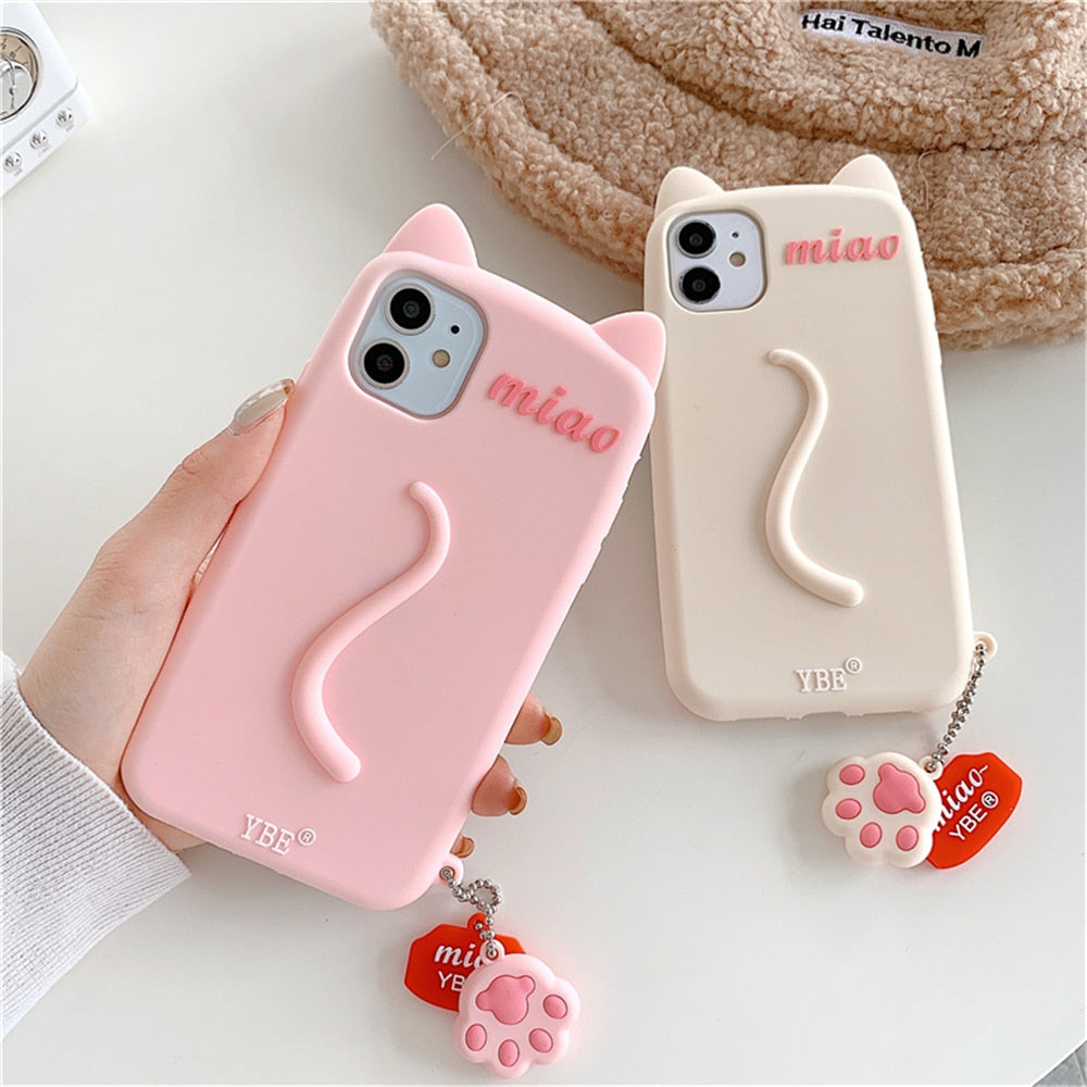 Cat Tail iPhone Case - Cat Phone Case