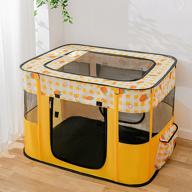 Cat Tent Bed - Orange / M