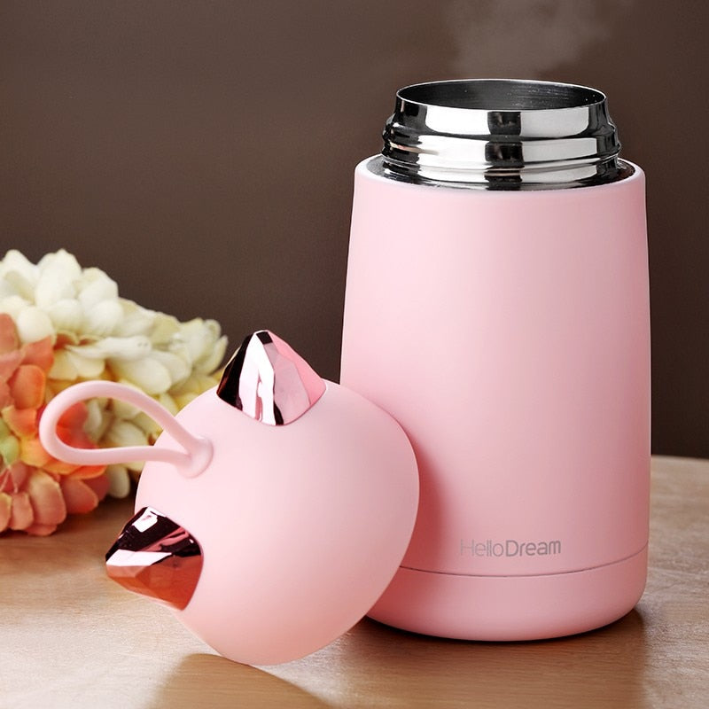 300ml Mini Coffee Vacuum Flasks Lovely Thermos Portable Travel Water Bottle  C_AG