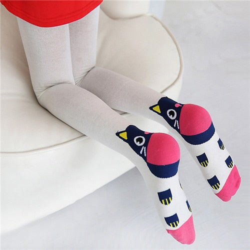Cat Thigh High Socks - White / S 3 to 4 years - Cat Socks