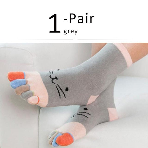 Cat Toe Bean Socks - Gray / EU35-39 - Cat Socks