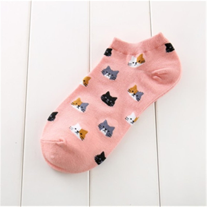 Cat Toe Socks - Pink / One Size - Cat Socks