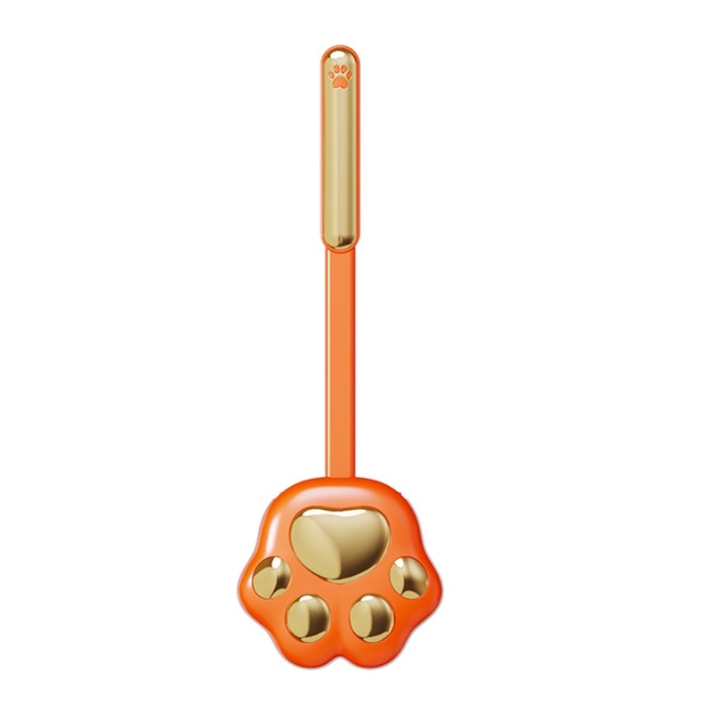 Cat Toilet Brush Holder - Orange