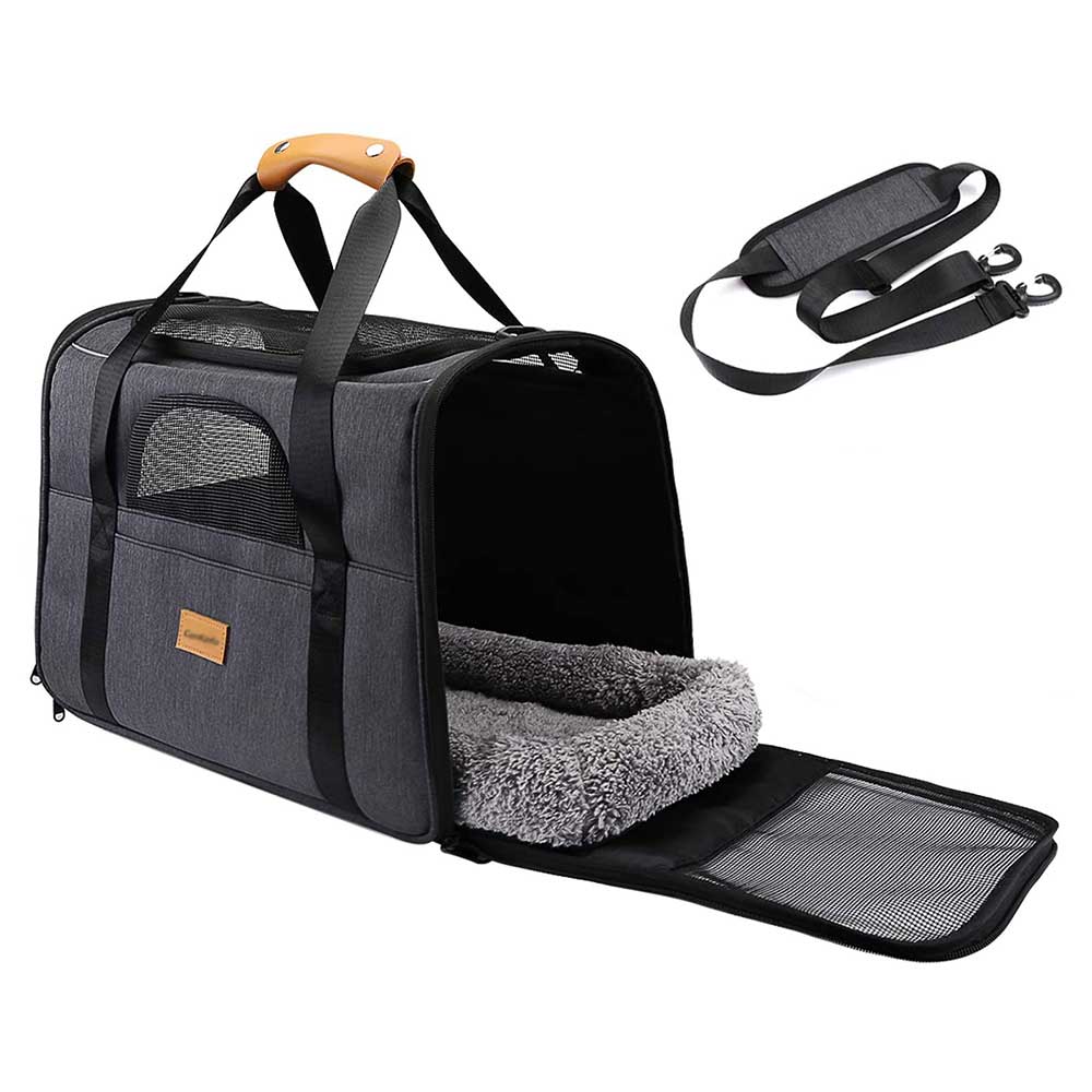 Cat Travel Carrier - Dark Grey - Cat Travel Carrier
