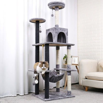 Cat Tree with Hammock - Grey / XL / United States