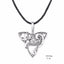 Cat Triquetra Necklace - Rope - Cat necklace