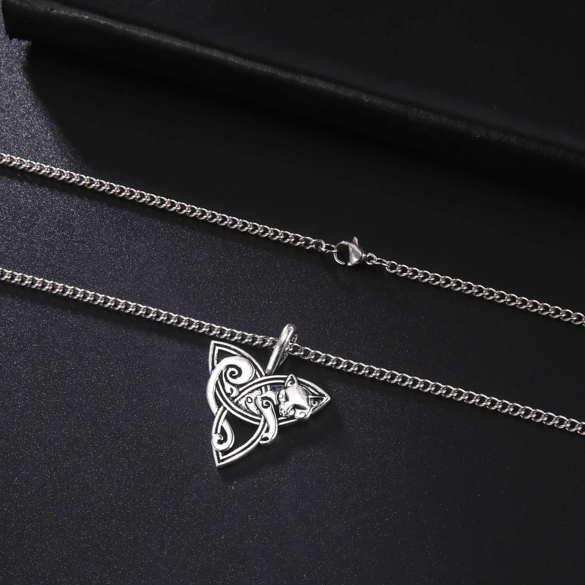 Cat Triquetra Necklace - Cat necklace
