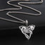 Cat Triquetra Necklace - Cat necklace