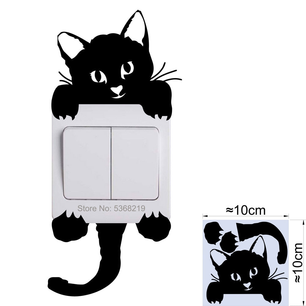 Cat Vinyl Stickers - Holding