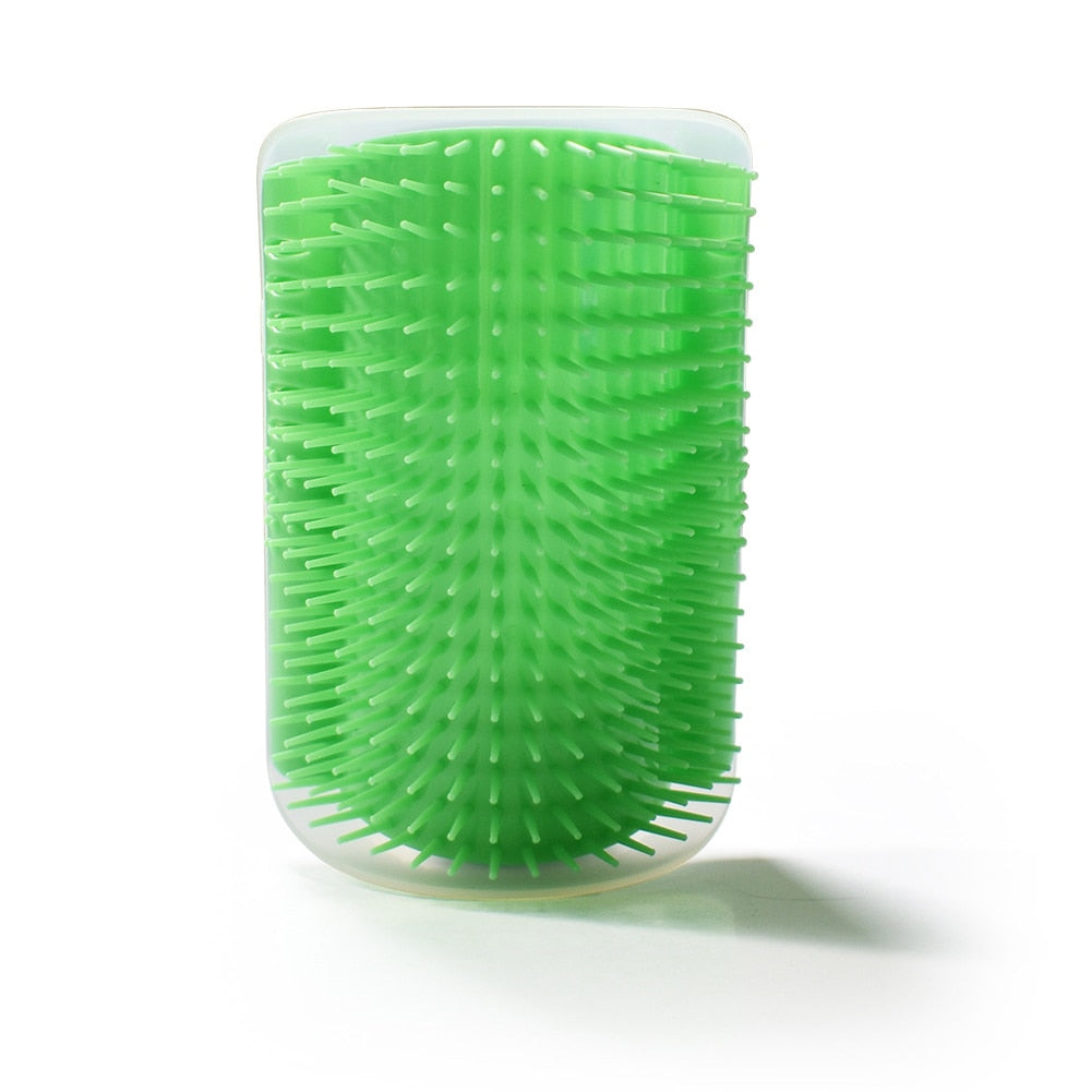Cat Wall Brush - Green / 13x8.5x4.7cm