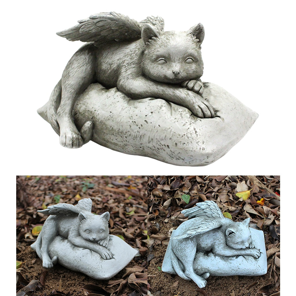Cat With Wings Statue