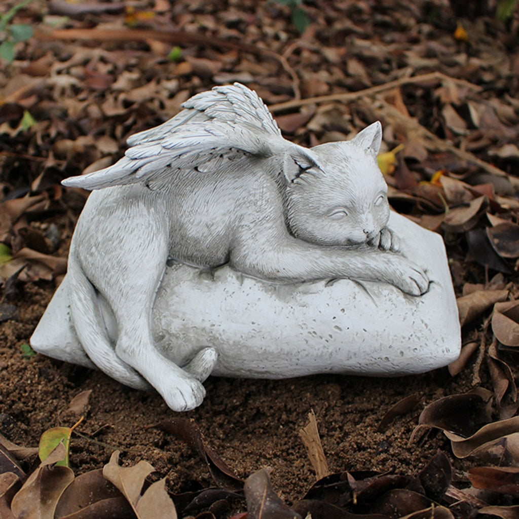 Cat With Wings Statue