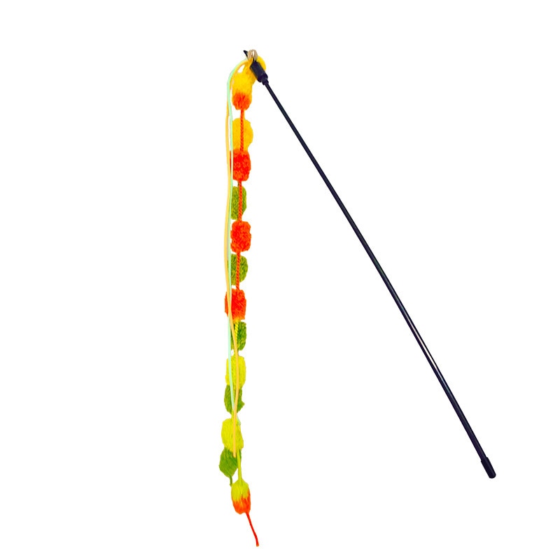 Caterpillar Rod Cat Toy - Orange - Cat Toys