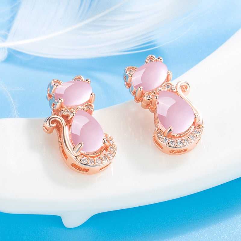 Cats Eye Earrings - Cat earrings