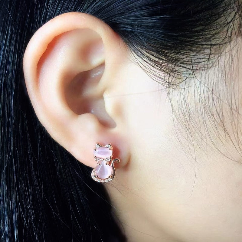 Cats Eye Earrings - Cat earrings