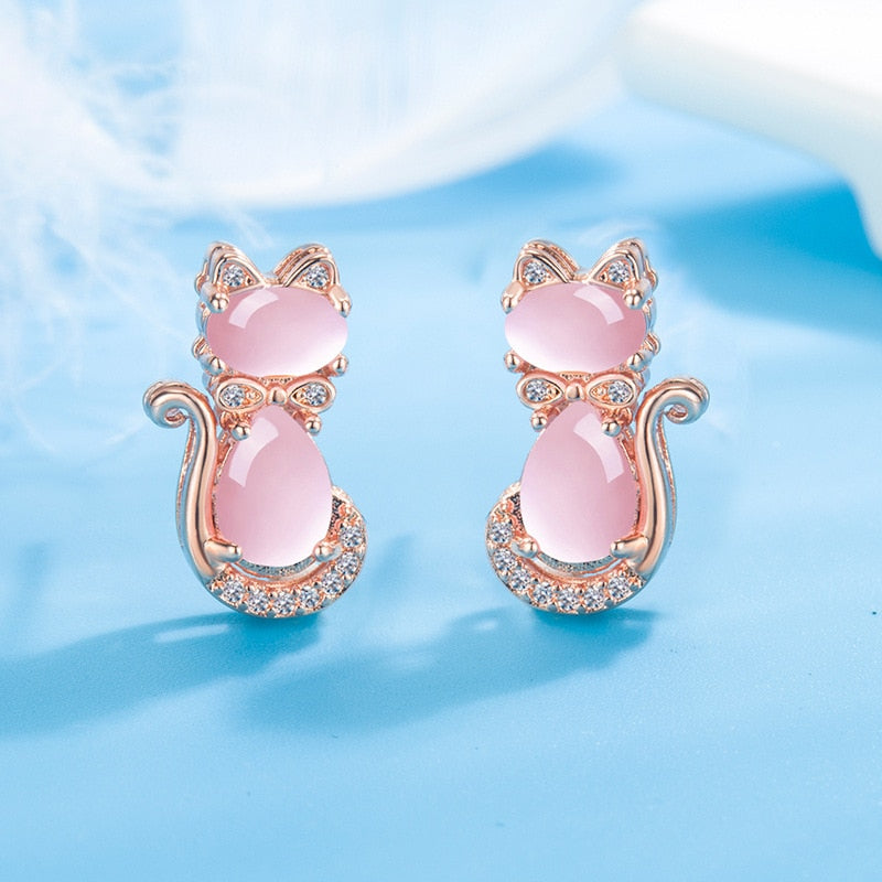 Cats Eye Earrings - Cat earrings