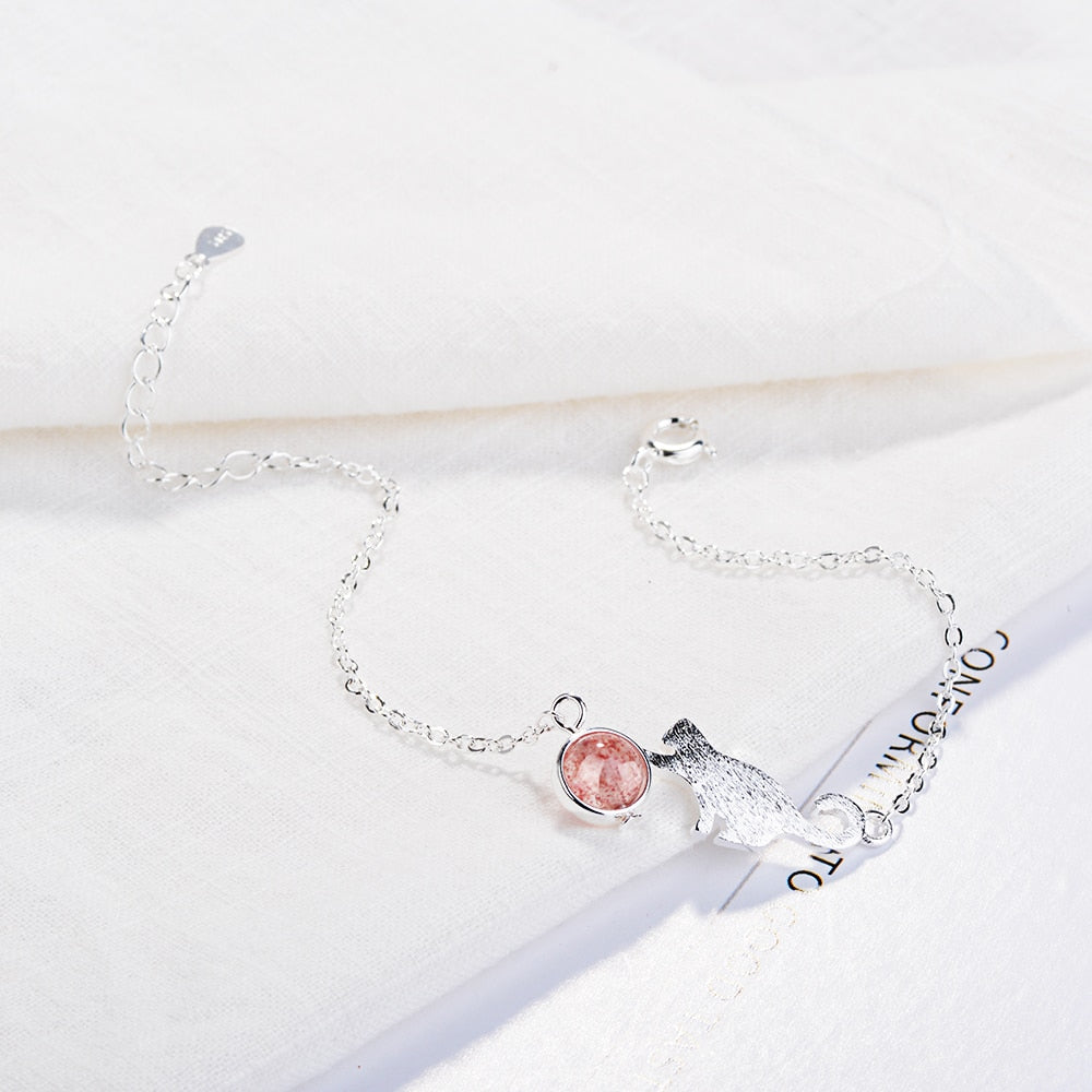 Cats Eye Stone Bracelet - Cat bracelet