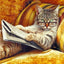 Cats Wall Art - 20x30cm(No Frame) / Orange