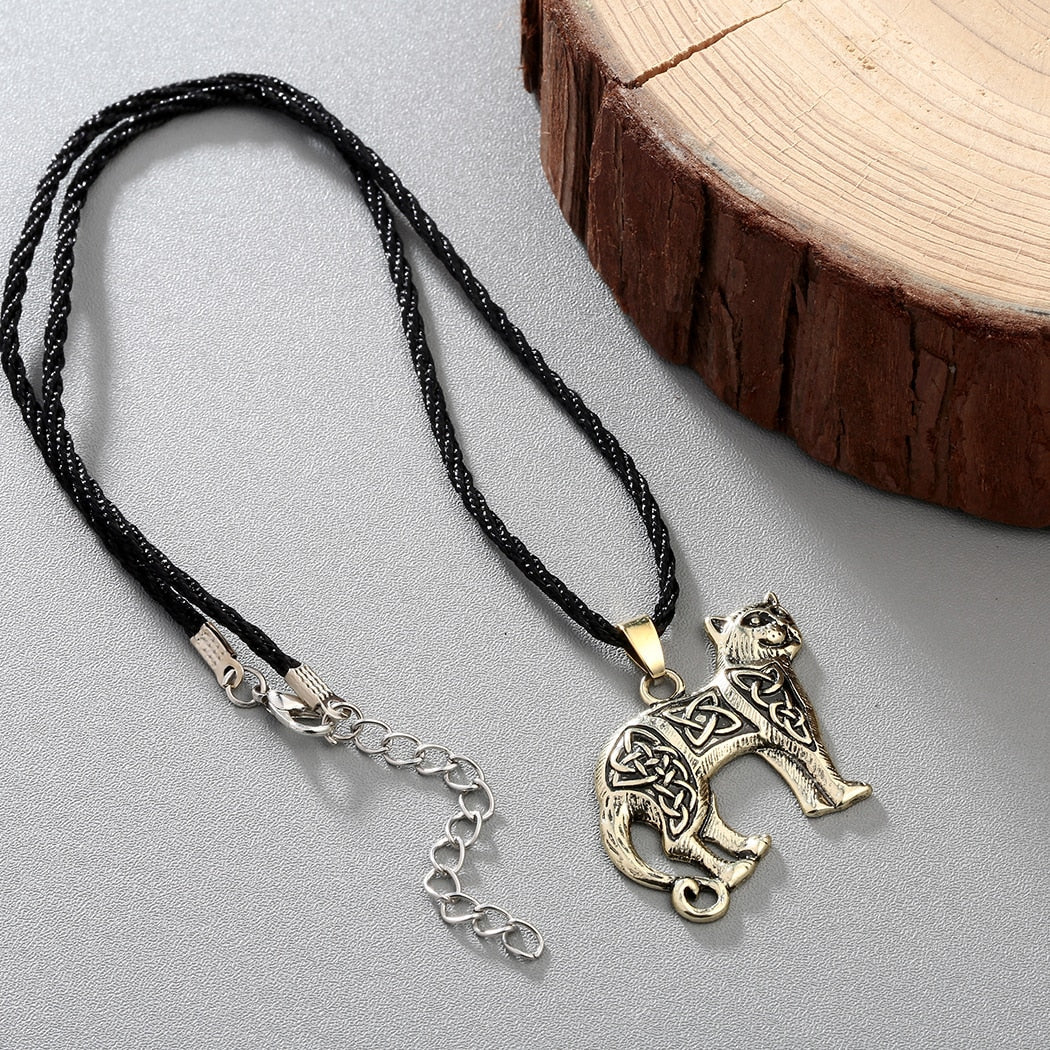 Celtic Cat Necklace - Cat necklace