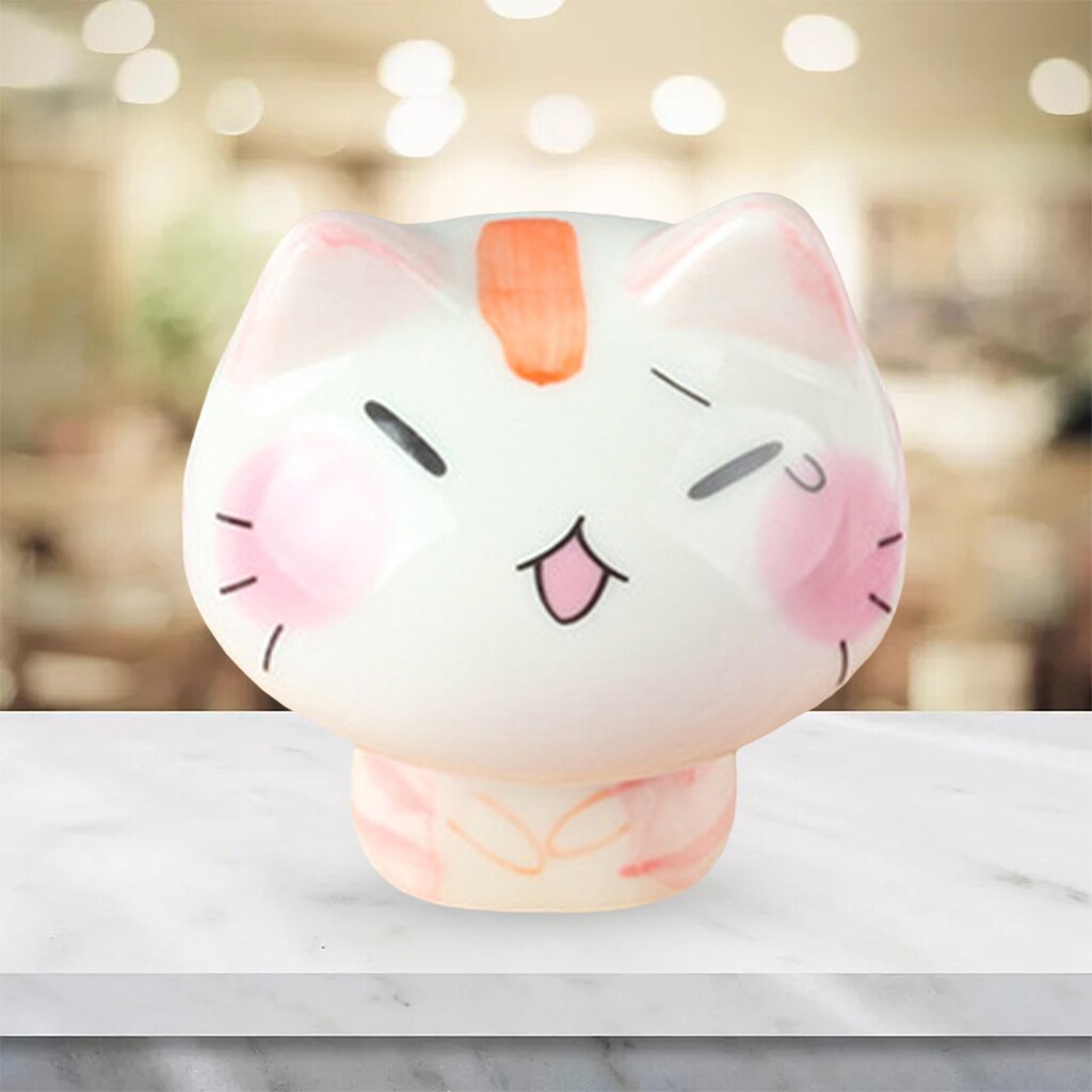 Ceramic Cat Figurines - 6x6.5cm A / China