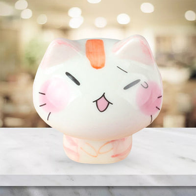 Ceramic Cat Figurines - 6x6.5cm A / China