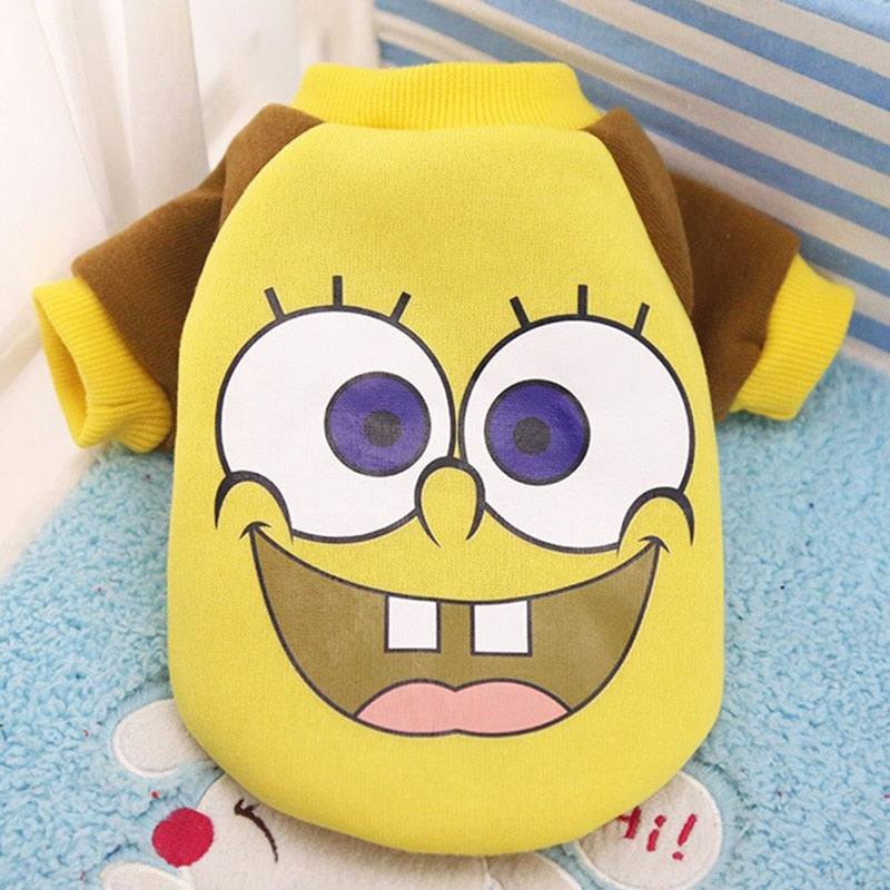 Character Cat Clothes - Hoodie-SpongeBob / XS - Clothes for