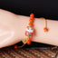 Chinese Lucky Cat Bracelet - Orange - Cat bracelet