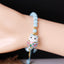 Chinese Lucky Cat Bracelet - Blue - Cat bracelet