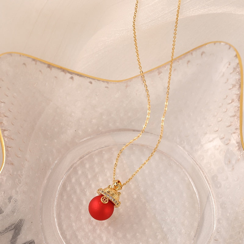 Chinese Lucky Cat Necklace - Cat necklace