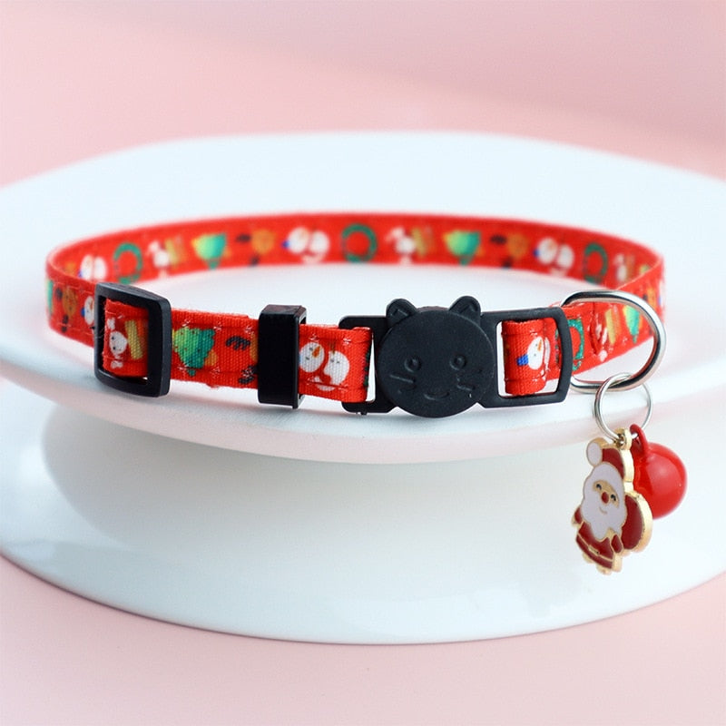 Christmas Cat Collars - Red / Neck 18-28cm - Cat collars