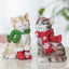 Christmas Cat Statue