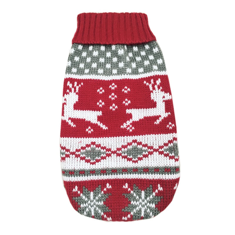 Christmas Clothes for Cats - Red Two Deers / 6 - Clothes for