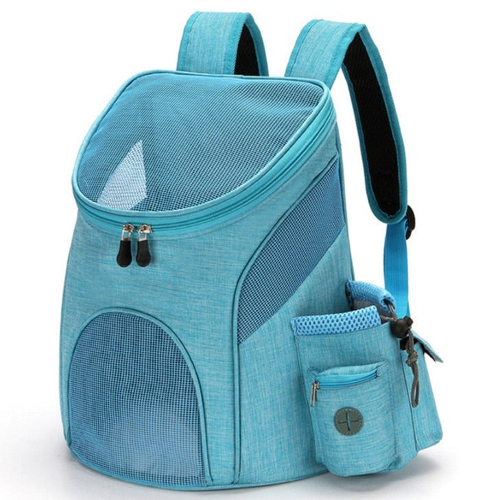 Clear Backpack Cat Carrier - Blue / S 32x30x25cm - Clear