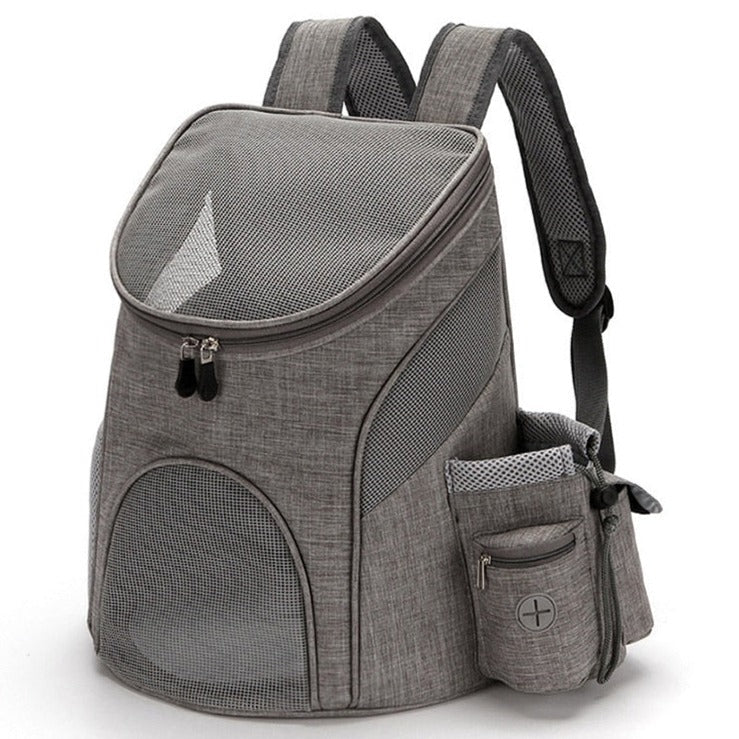 Clear Backpack Cat Carrier - Gray / S 32x30x25cm - Clear