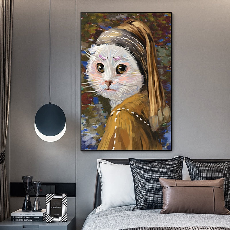 Colorful Cat Wall Art