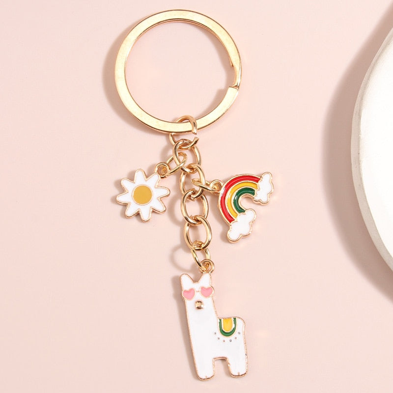 Cool Cat Keychain - White - Cat Keychains
