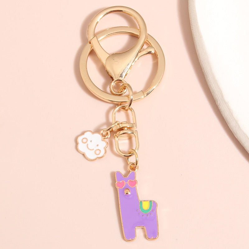 Cool Cat Keychain - Purple - Cat Keychains