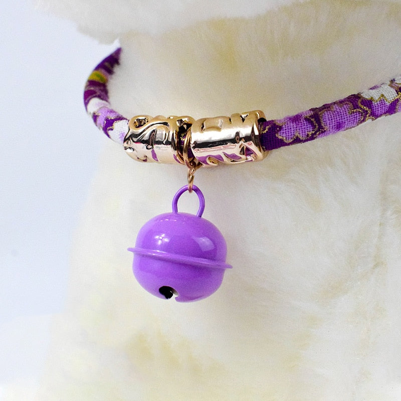 Cotton Cat Collars - Purple - Cat collars