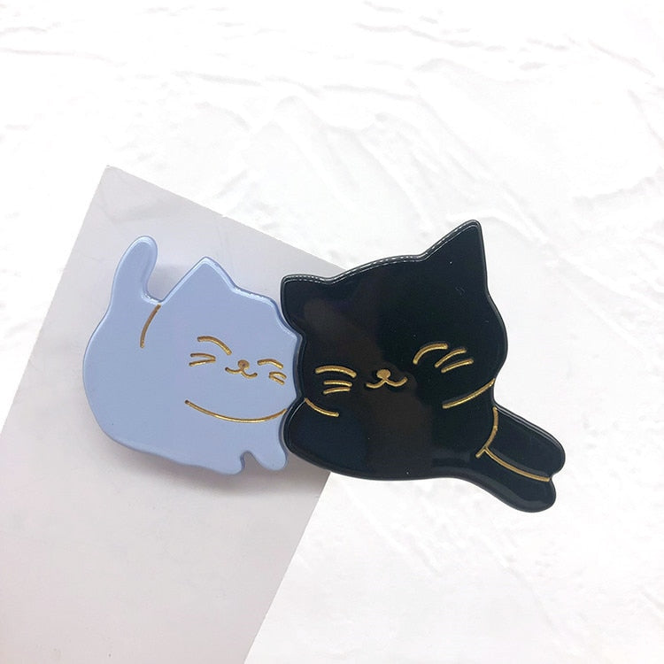 Couple Cat Hair Clip - Blue - Cat hair clips